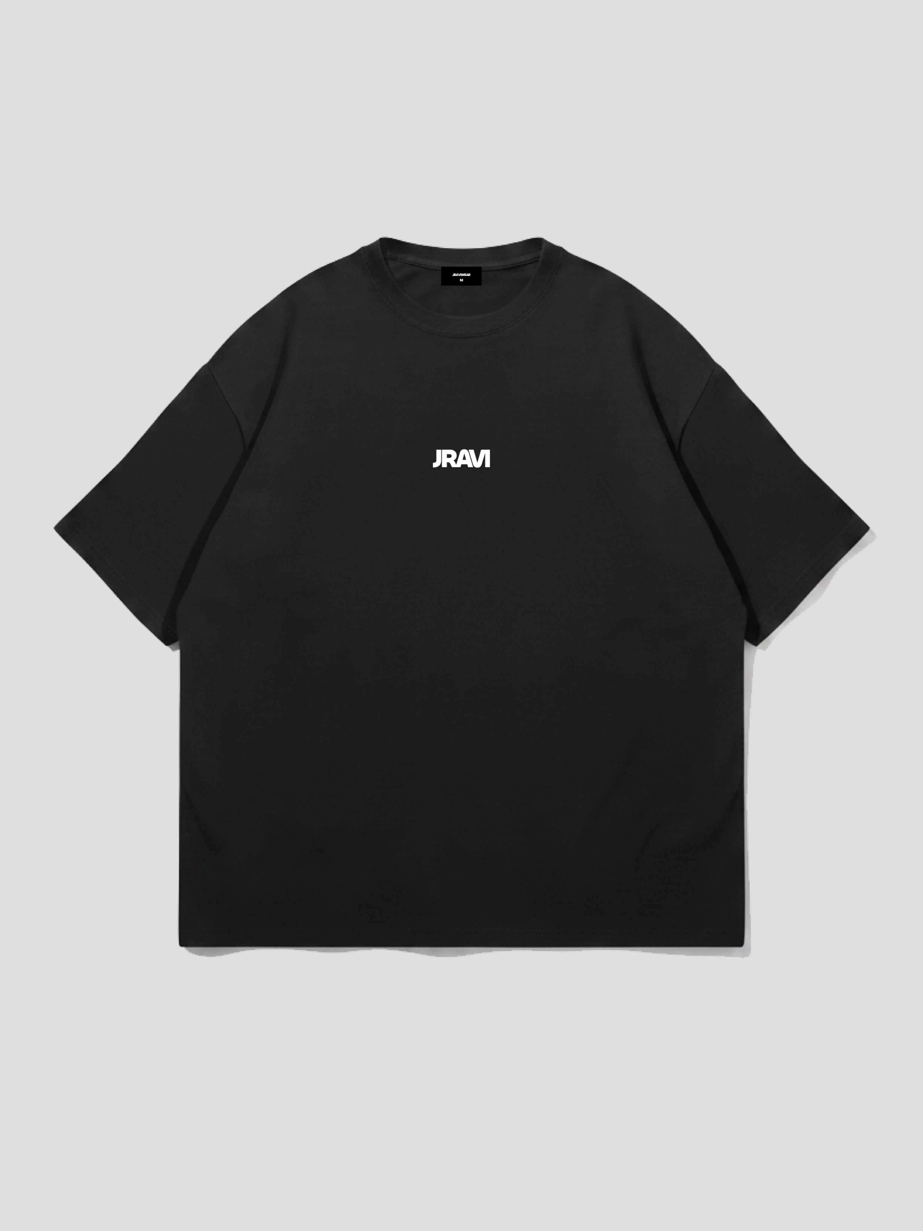 JRAVI MINIMAL HEAVY DROP TEE - BLACK
