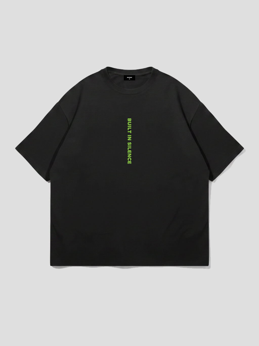 JRAVI SILENCE HEAVY DROP TEE - BLACK