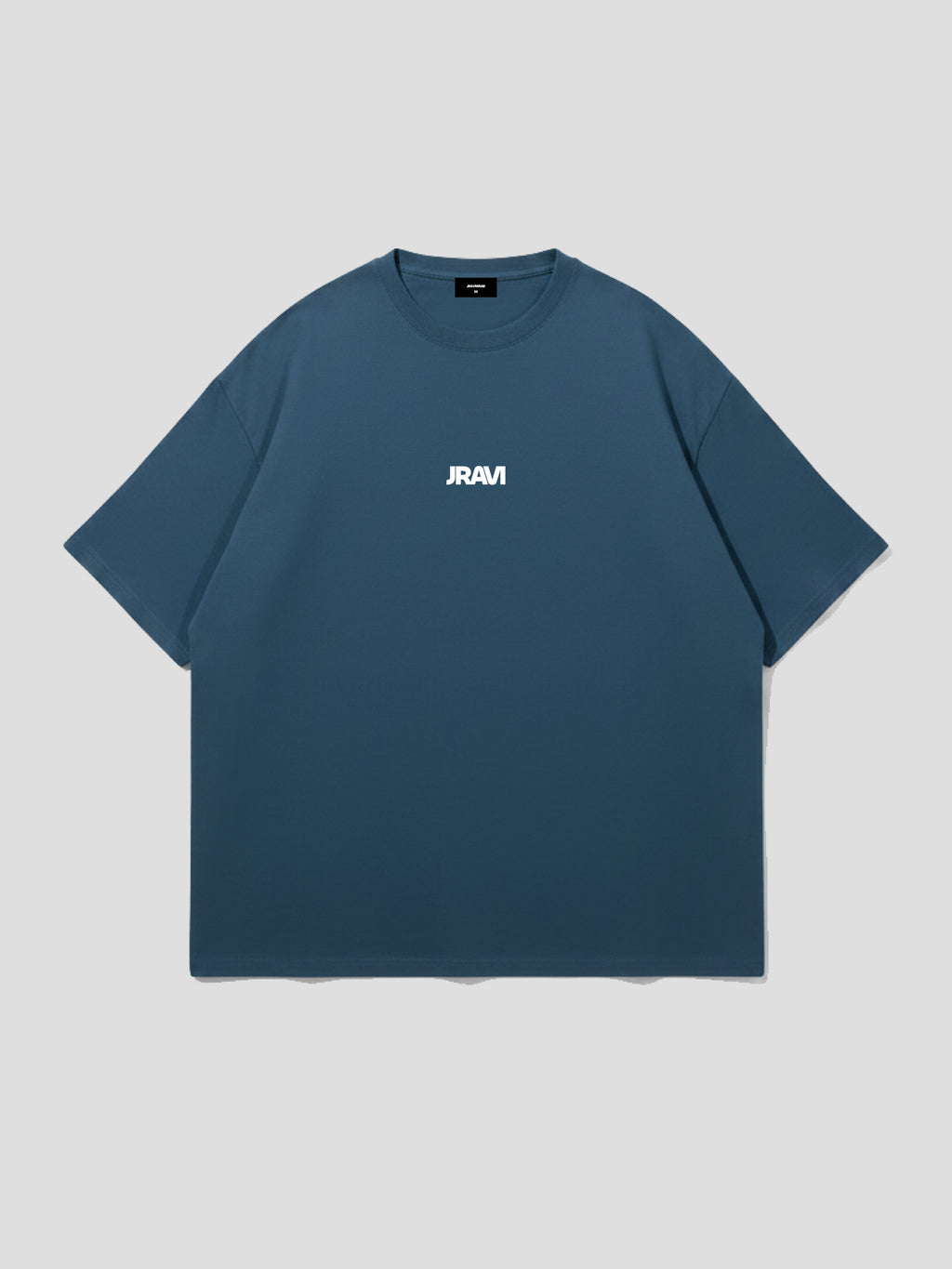 JRAVI MINIMAL HEAVY DROP TEE - PETROL