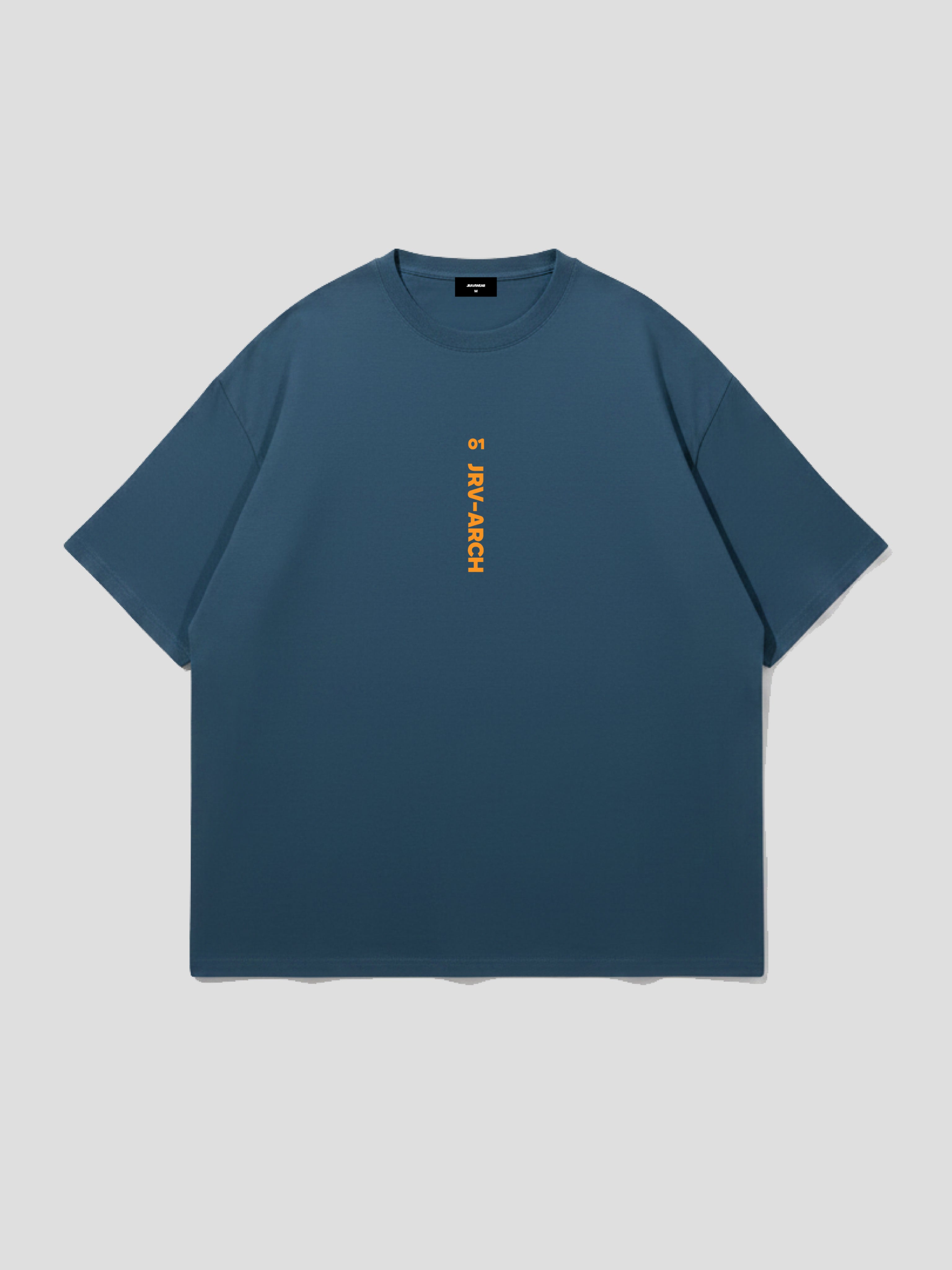 JRAVI VINTAGE HEAVY DROP TEE - PETROL