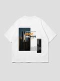 JRAVI VINTAGE HEAVY DROP TEE - WHITE