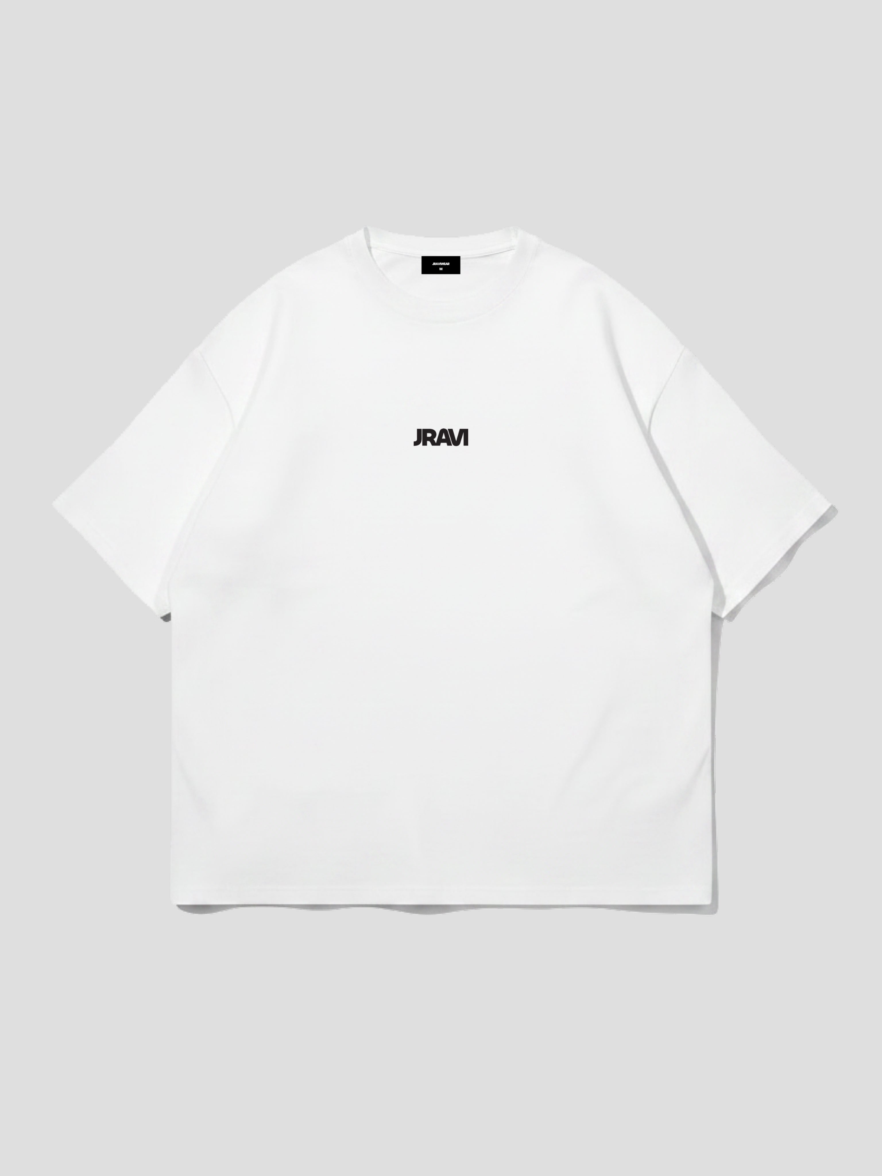 JRAVI MINIMAL HEAVY DROP TEE - WHITE